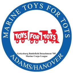 Marine Toys for Tots Adams County/Hanover PA local branch logo